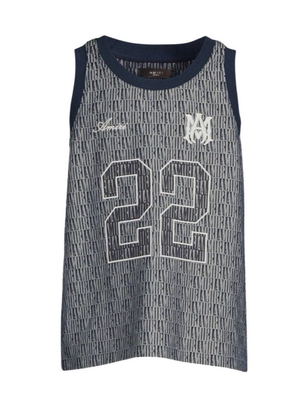 AMIRI JACQUARD BASKETBALL JERSEY (OVERSIZED)